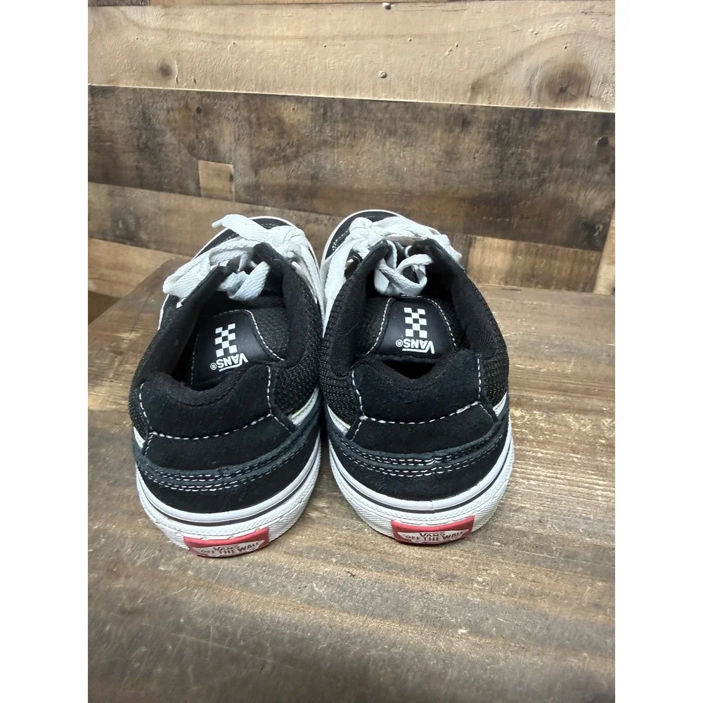 Vans Filmore Low Black White‎ Suede Canvas Skate Shoes Youth 6.0 Women's 8